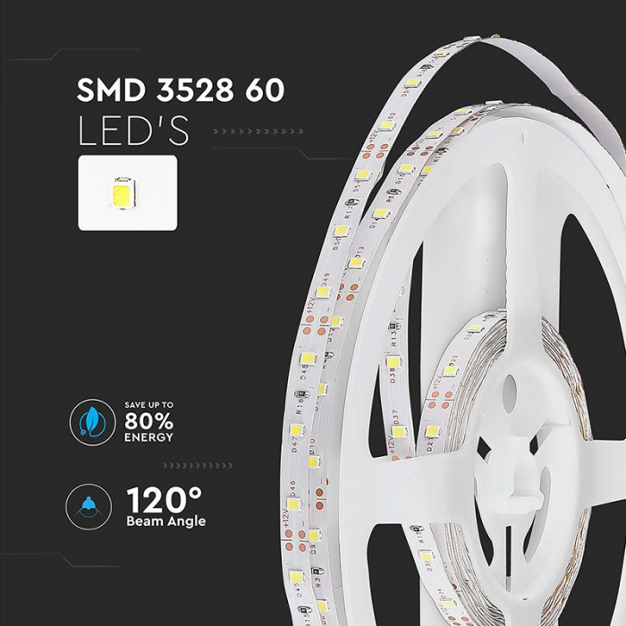 Banda led smd3528 roșu ip20 5m V-Tac [8]