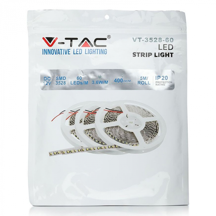Banda led smd3528 verde ip20 5m V-tac [5]