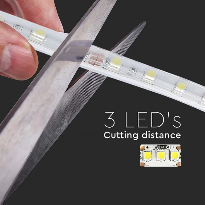 Banda led smd5050 24v 60led/m 4000k ip65 5m V-tac [11]