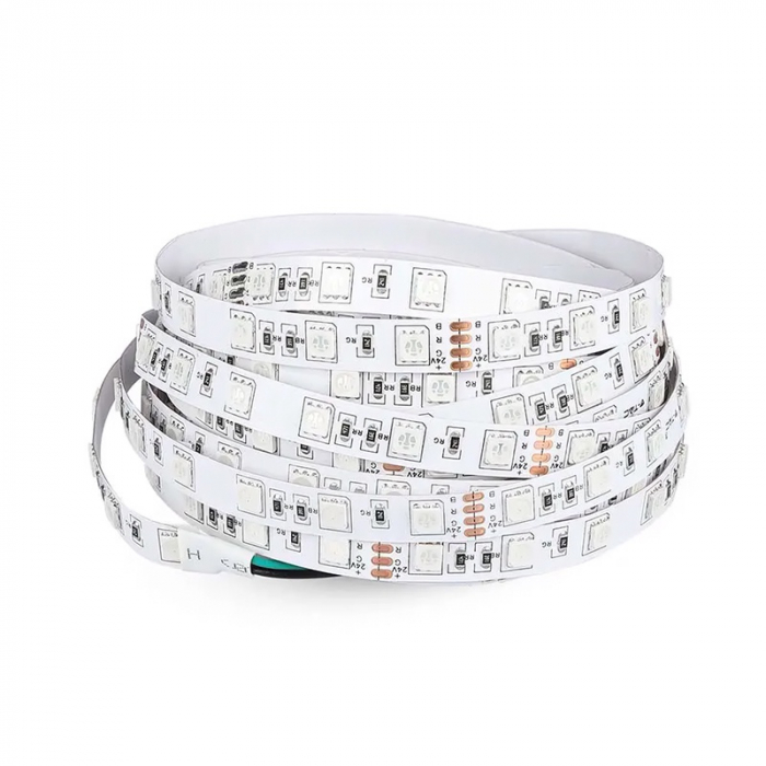 Banda led smd5050 24v 60led/m 6400k ip20 5m V-tac [5]