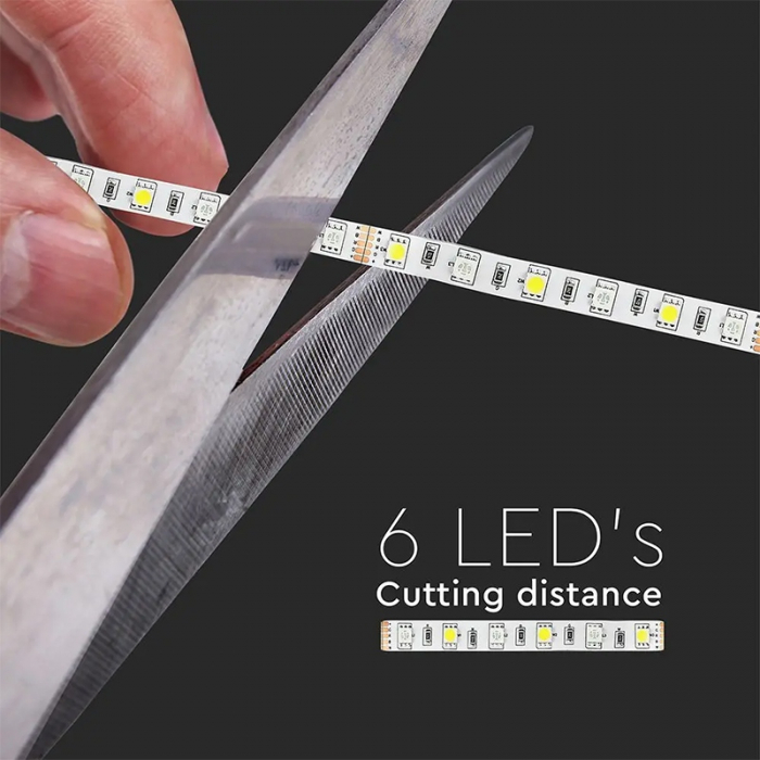 Banda led smd5050 60led/m rgb + alb neutru ip20 5m V-tac [8]