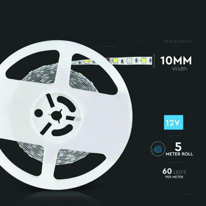 Banda led smd5050 60led/m rgb + alb cald ip20 5m V-tac [12]