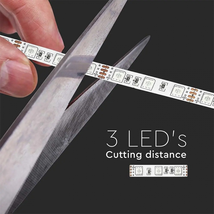Banda led smd5050 60led/m rosu ip20 5m V-tac [8]