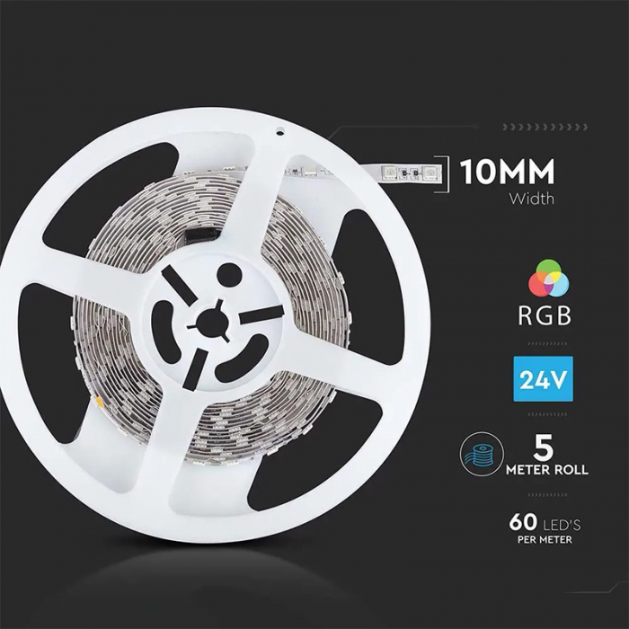 BANDA LED SMD5050 RGB 60LED/M IP20 5M [12]