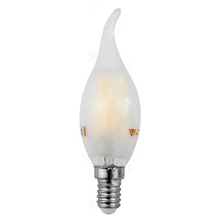 Bec e14 cu filament led 4w 6400k alb rece, sticla mată V-tac [1]