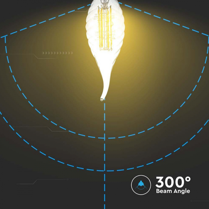 BEC E14 CU FILAMENT LED 4W 6500K MODEL SPIRALA [6]