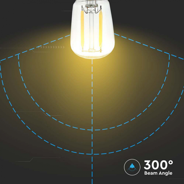 Bec e14 st26 cu filament led 2w 4000k alb neutru V-tac [6]