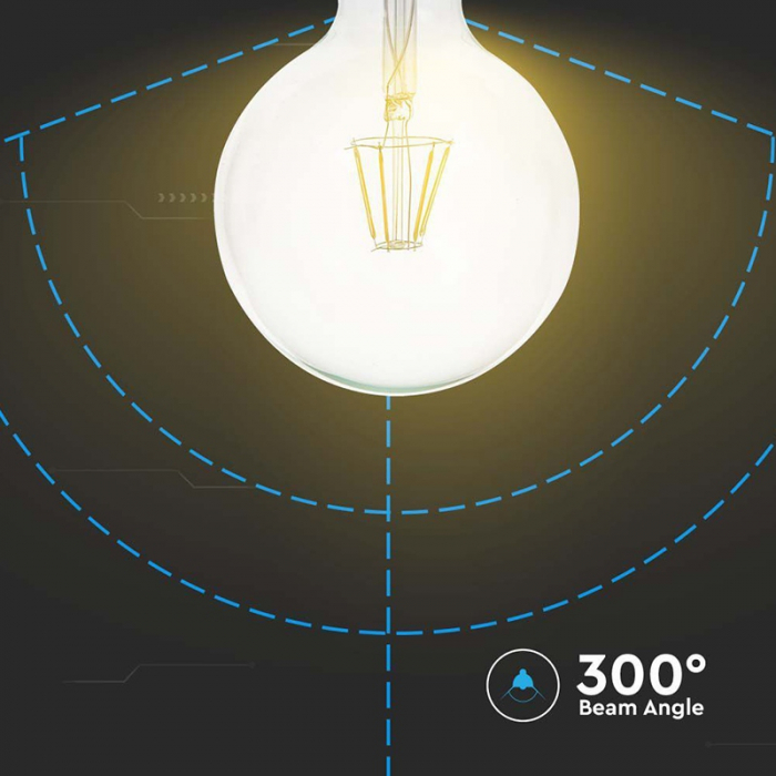 BEC E27 G125 CU FILAMENT LED 6W 3000K [6]