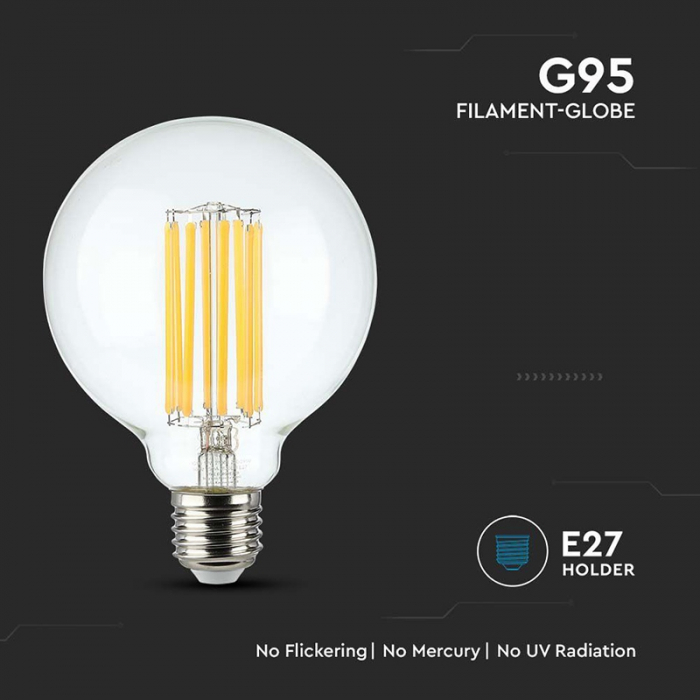 BEC E27 G95 CU FILAMENT LED 6W 2700K [5]