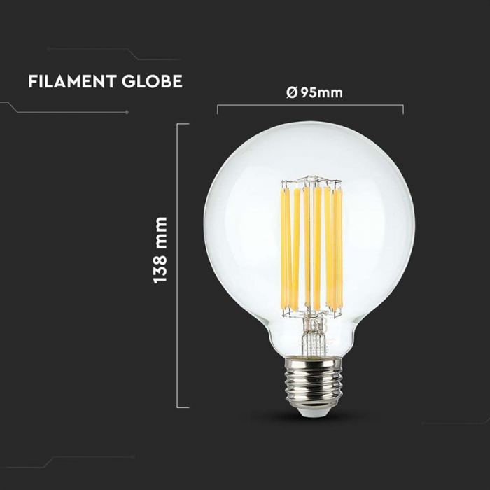 BEC E27 G95 CU FILAMENT LED 6W 2700K [4]