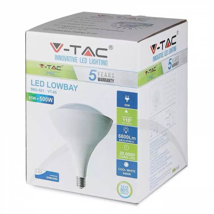 Bec e40 85w iluminat industrial 6400k V-tac [4]