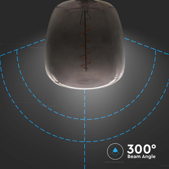 Bec filament led 4W E27 sticlă neagră V-tac [6]