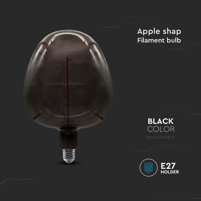 Bec filament led 4W E27 sticlă neagră V-tac [5]