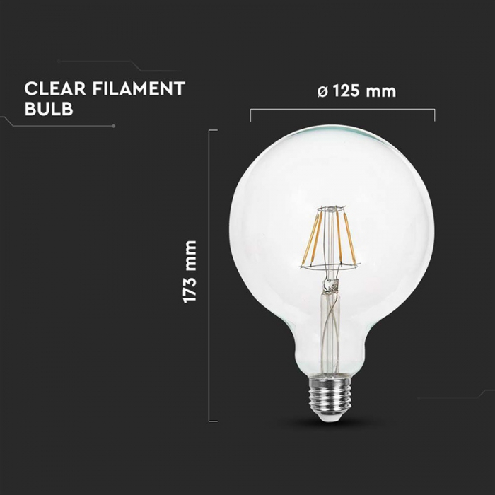 BEC G125 E27 10W CU FILAMENT 3000K [4]