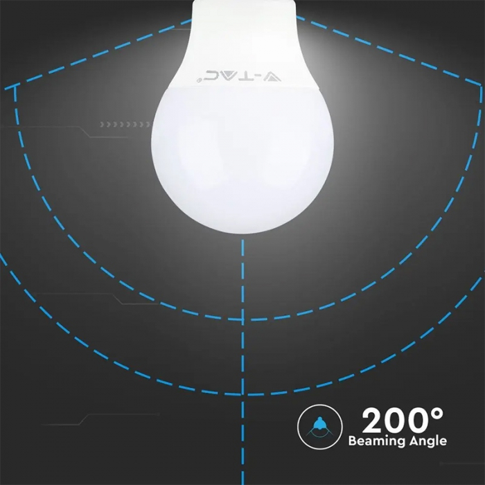 Bec led a58 e14 9w 6400k alb rece, cip Samsung V-tac [7]