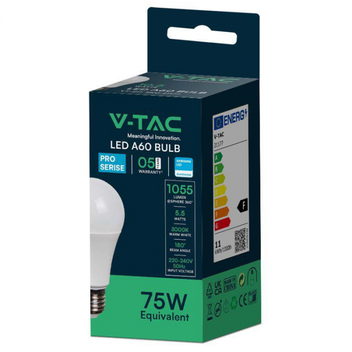 BEC LED A60 E27 10.5W 4000K ALB NEUTRU [3]