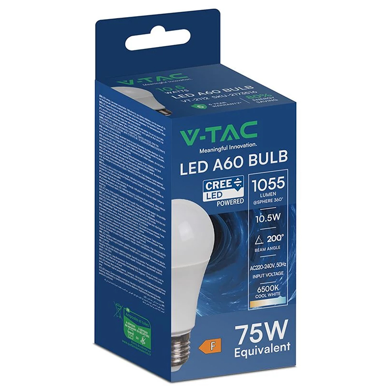 BEC LED A60 E27 10.5W 6500K ALB RECE CIP CREE [3]