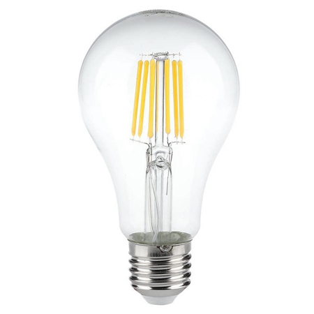 Bec Led A60 E27 10W CU FILAMENT 3000K ALB CALD [1]