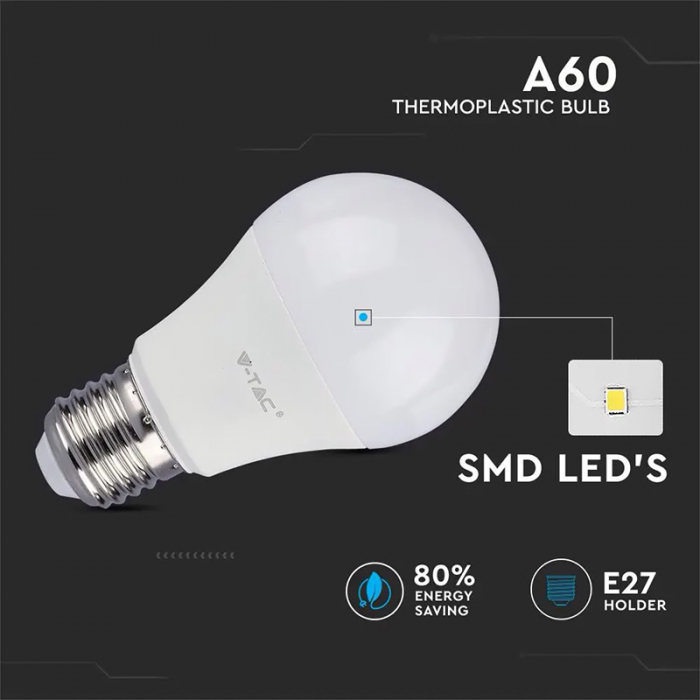 BEC LED A60 E27 11W 2700K ALB CALD [6]