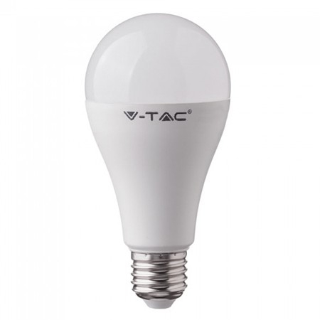 Bec led a65 cu acumulator e27 9w 6400k alb rece V-tac [1]