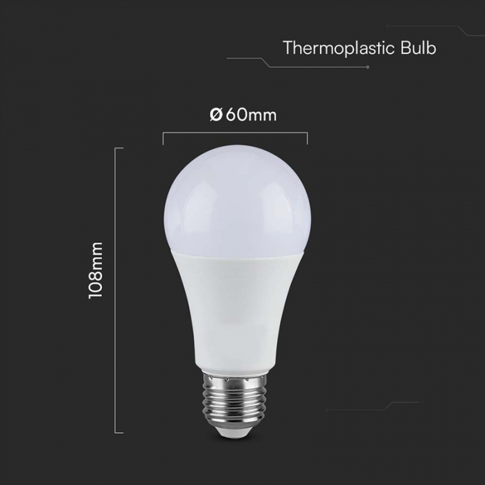 Bec Led A65 E27 17W 3000K ALB CALD [5]