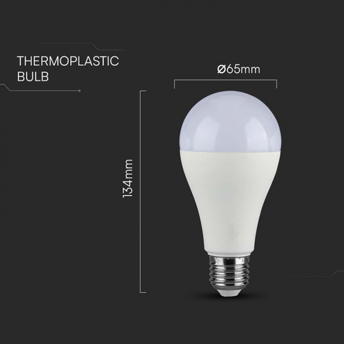 BEC LED A65 E27 17W 4000K ALB NEUTRU [5]