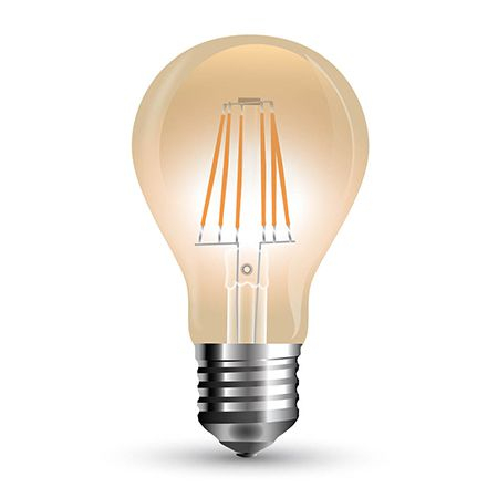 Bec led A67 E27 10W cu filament 2200K alb cald V-tac [1]
