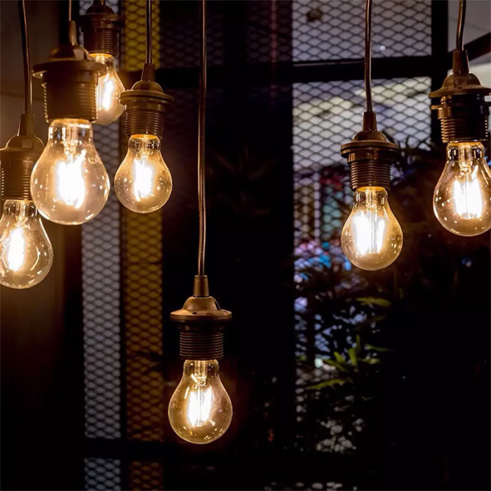 Bec led a67 e27 8w cu filament 2200k alb cald V-tac [4]