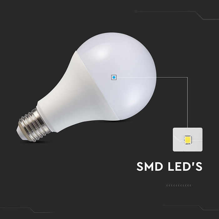 Bec led a80 e27 20w 3000k alb cald V-Tac [5]