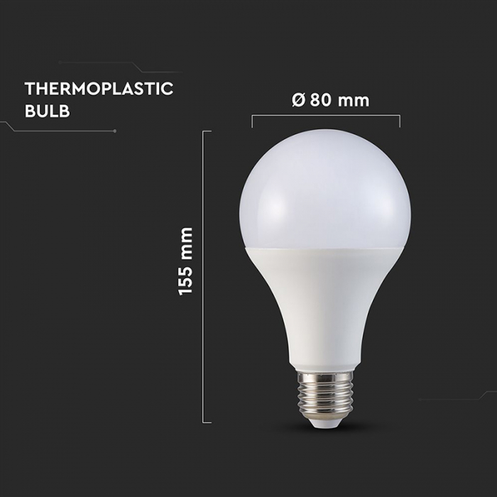 Bec led a80 e27 20w 3000k alb cald V-Tac [4]