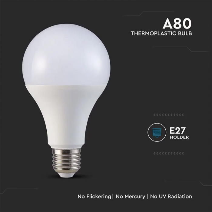 Bec led a80 e27 20w 6500k alb rece V-tac [5]