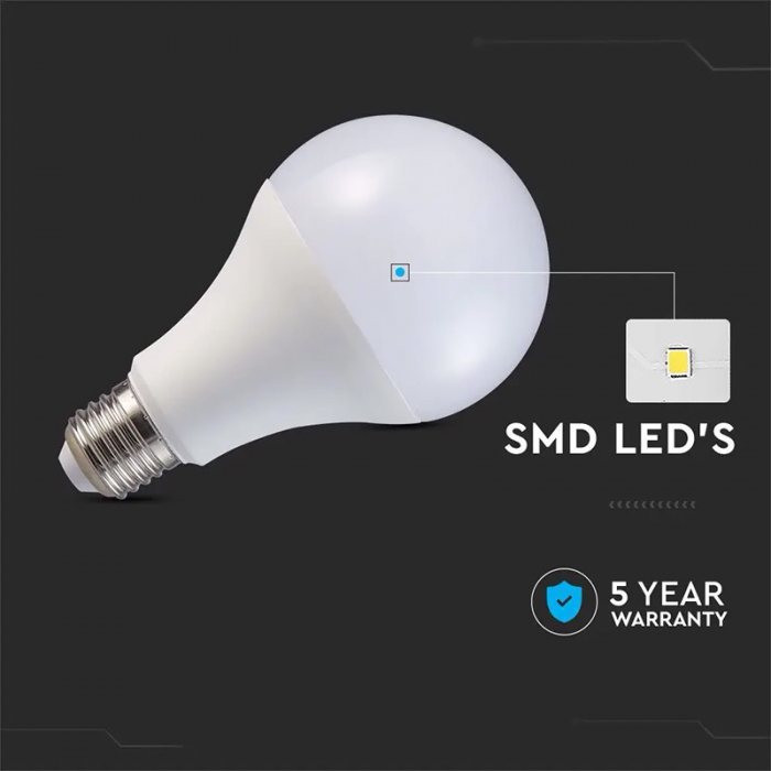 Bec led a80 e27 20w 6500k alb rece V-tac [4]