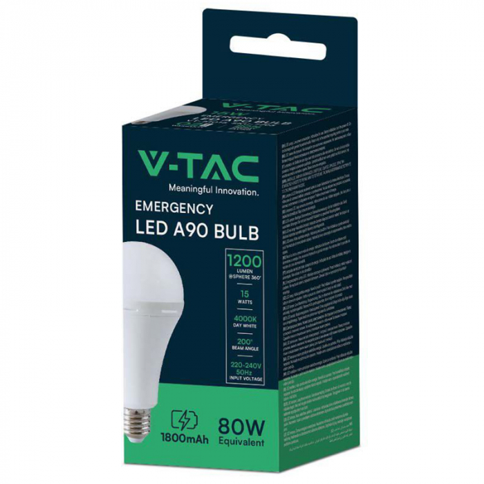 BEC LED A90 EMERGENTA 3 ORE 15W 4000K [3]