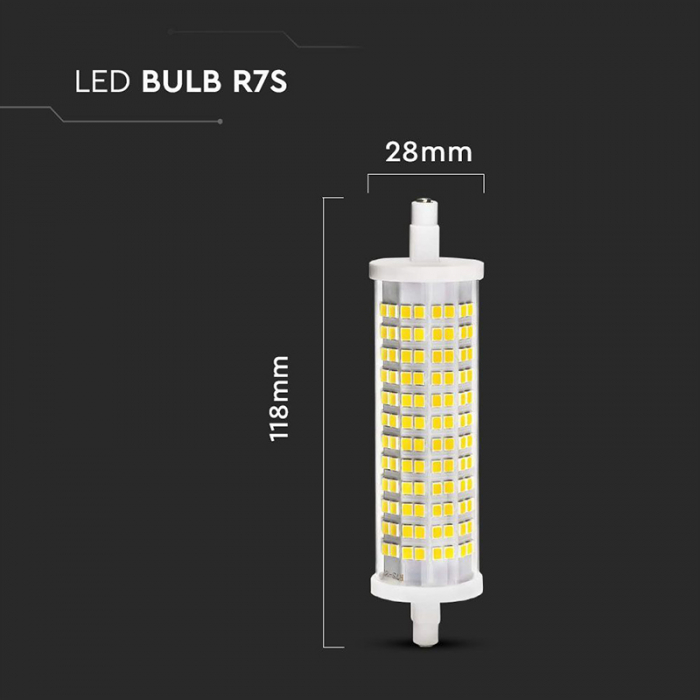 BEC LED CERAMIC R7S 16W 6500K ALB RECE [4]