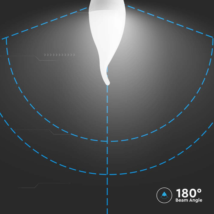 BEC LED E14 3.7W 3000K ALB CALD [6]