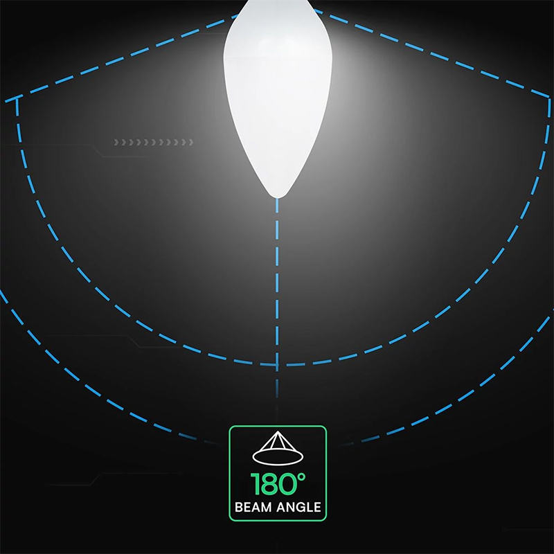 BEC LED E14 3.7W 4000K ALB NEUTRU CIP CREE [6]