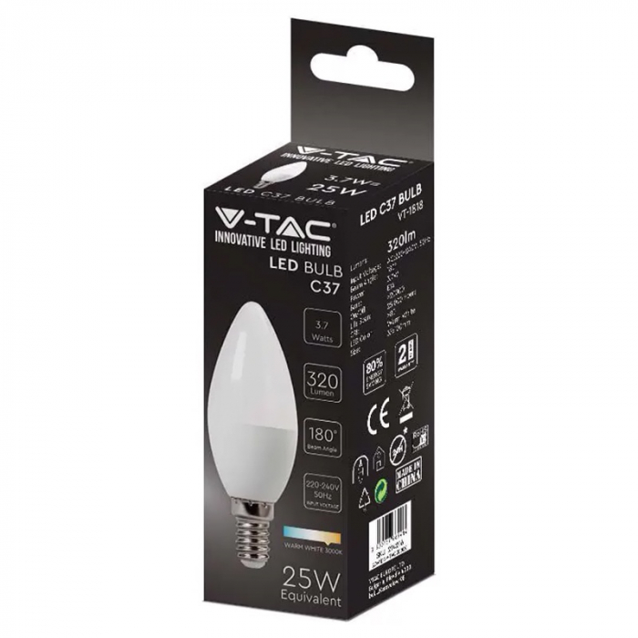 Bec led E14 3.7W 6500K ALB RECE [4]