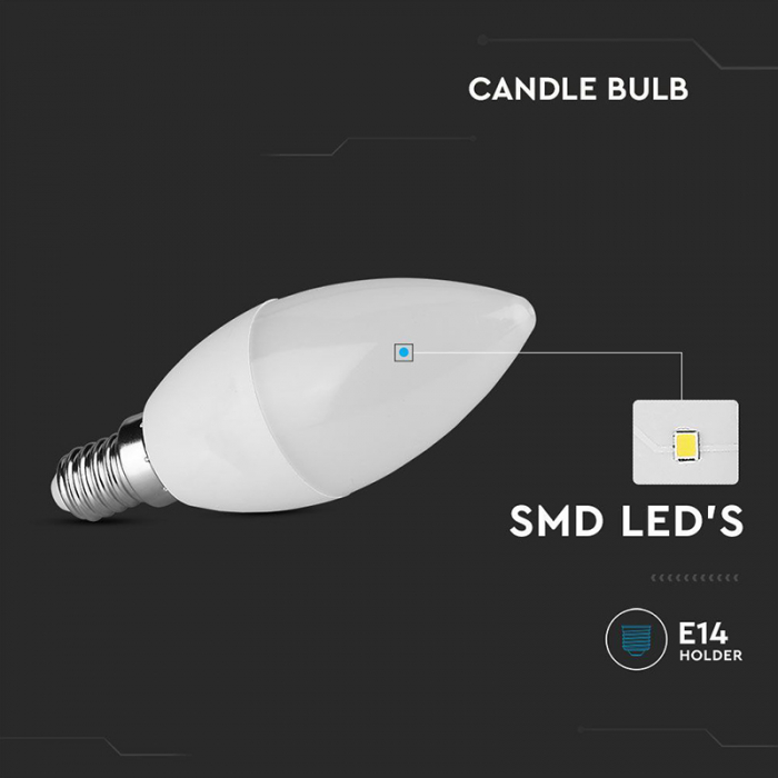 Bec Led E14 4.5W 3000K ALB CALD [6]