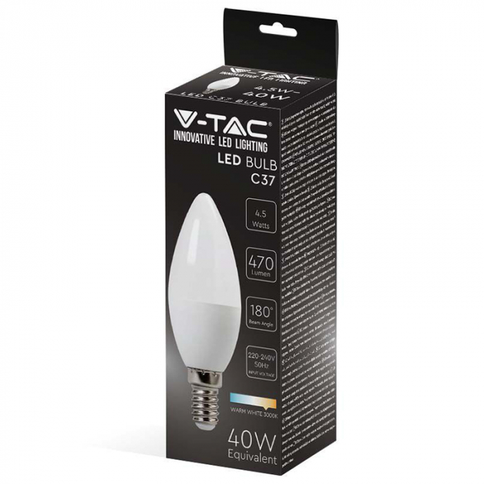 Bec Led E14 4.5W 3000K ALB CALD [4]
