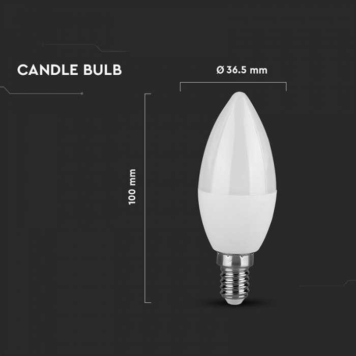 Bec Led E14 4.5W 3000K ALB CALD [5]