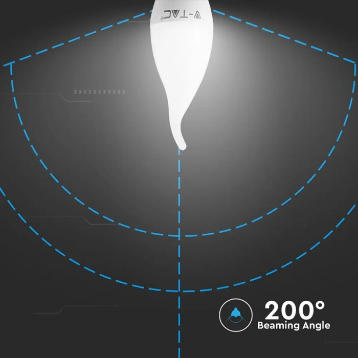 Bec led e14 5.5w 4000k alb neutru, cip Samsung V-tac [6]