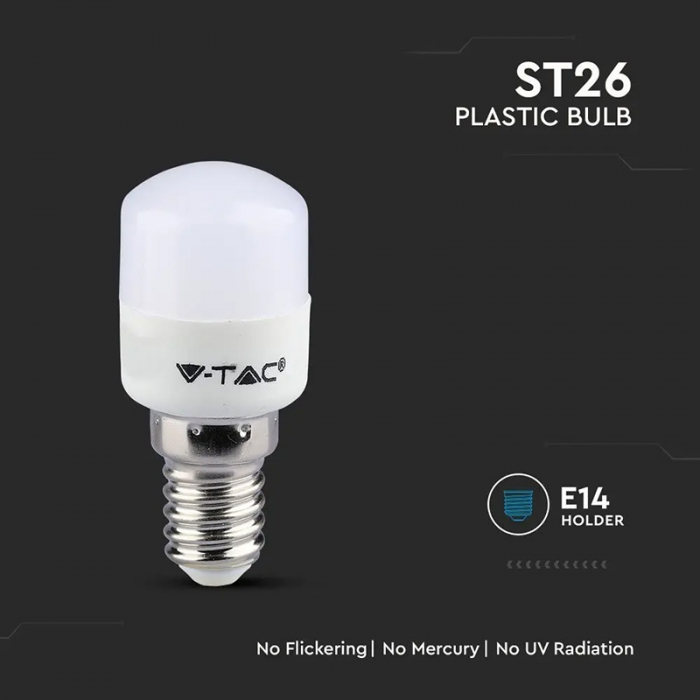 BEC LED E14 ST26 2W 3000K ALB CALD, CIP SAMSUNG [6]