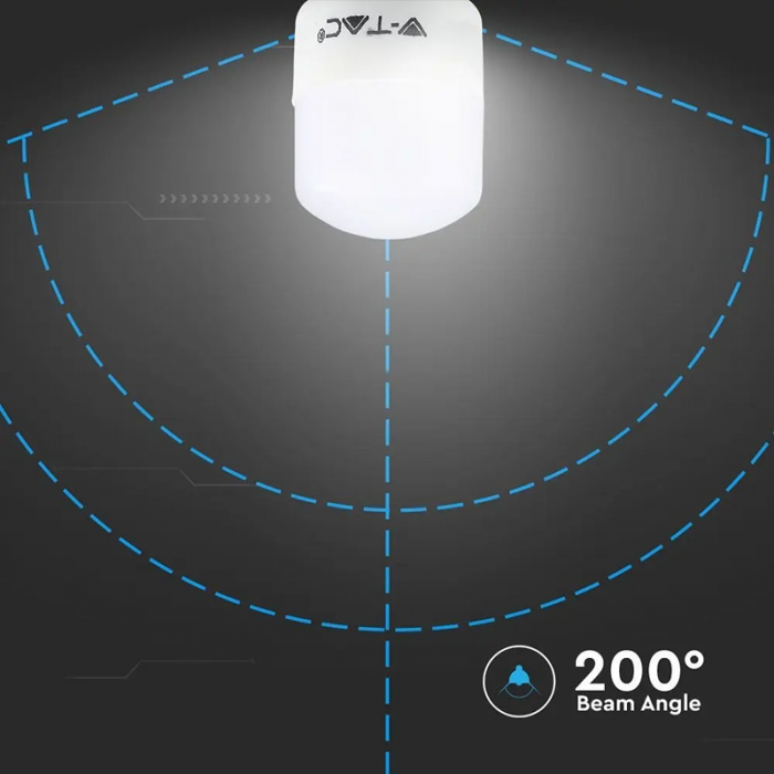 Bec led e14 st26 2w 6500k alb rece, cip Samsung V-tac [7]