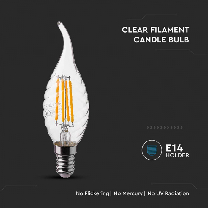 BEC LED FILAMENT E14 4W 4000K [5]