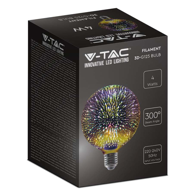 BEC LED G125 E27 3W CU FILAMENT 3000K ALB CALD MODEL 3D [3]