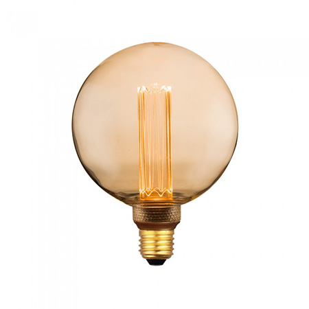 BEC LED G125 E27 4W CU FILAMENT 1800K ALB CALD [1]