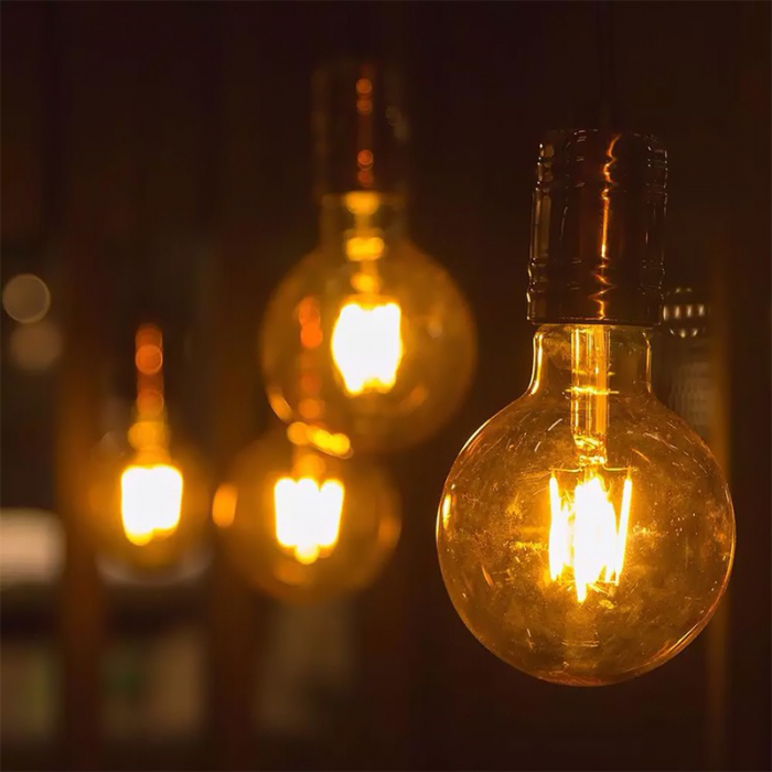 BEC LED G125 E27 4W CU FILAMENT 2200K ALB CALD [3]