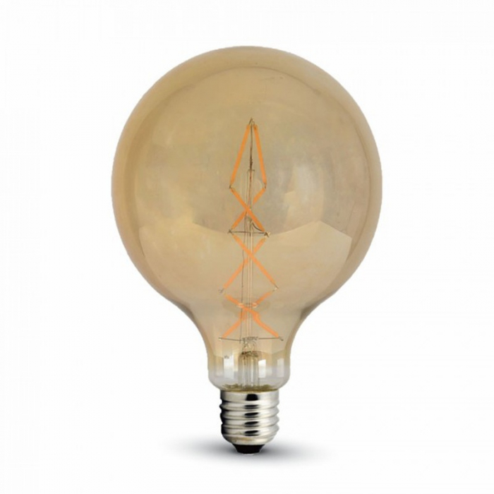BEC LED G125 E27 8W CU FILAMENT 2200K ALB CALD [2]