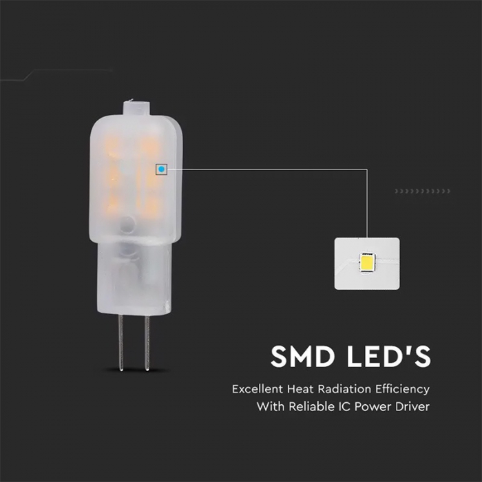 BEC LED G4 1.1W 12V 3000K ALB CALD, CIP SAMSUNG [6]