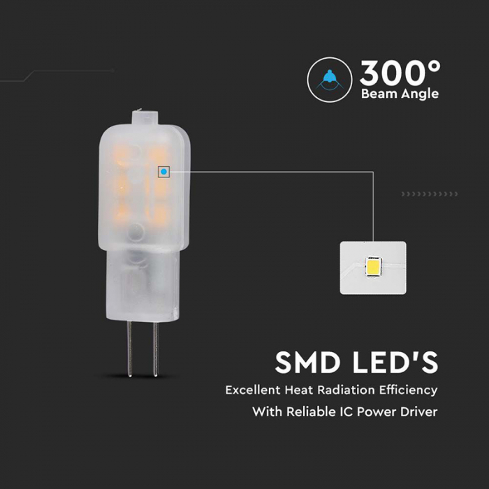 BEC LED G4 1.1W 12V 6400K ALB RECE, CIP SAMSUNG [7]